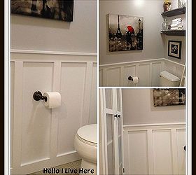 board and batten wainscoting, diy, how to, wall decor, woodworking projects, Finished painting