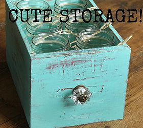 upcycle old drawers to use as cute storage drink or silverware caddie, mason jars, repurposing upcycling