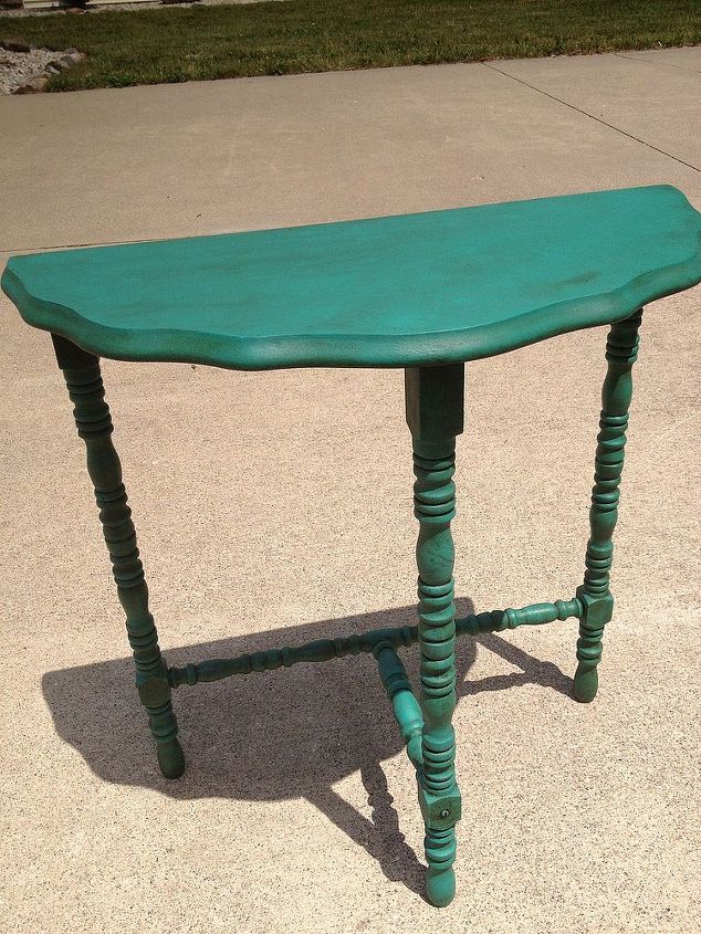 grandpa s dump table, chalk paint, painted furniture, Grandpa s finished table