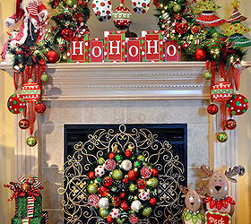whimsical christmas mantel 2013, christmas decorations, fireplaces mantels, seasonal holiday decor, wreaths