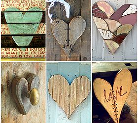 valentine hearts reclaimed wood, seasonal holiday d cor, valentines day ideas, reclaimed and scrap wood hearts for Valentine s Day inspiration