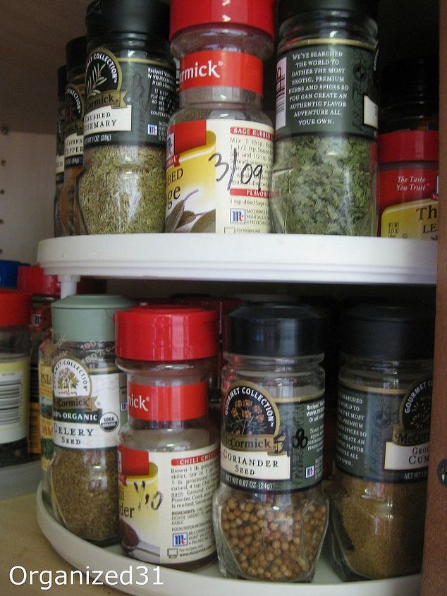 organizing and storing spices, organizing, Use a Sharpie to mark the date you open the spice jar so that in 1 2 5 10 years you ll know exactly how old those spices really are