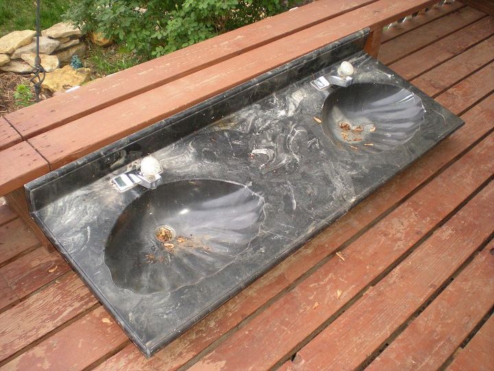 how to recycle a double sink, repurposing upcycling