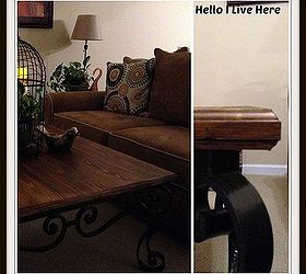 rustic diy coffee table, diy, how to, painted furniture, rustic furniture, woodworking projects, Finished table our readers voted on the finish and trims