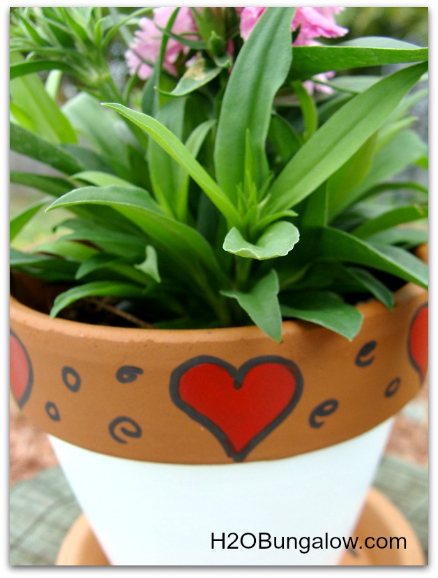 valentines planter with free downloadable cute card, crafts, gardening, seasonal holiday decor, valentines day ideas, Easy to make
