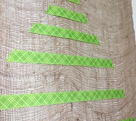 christmas tree wall decal made with ribbon, christmas decorations, crafts, seasonal holiday decor