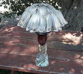 upcycled glass projects, repurposing upcycling, Solar Garden Lamp
