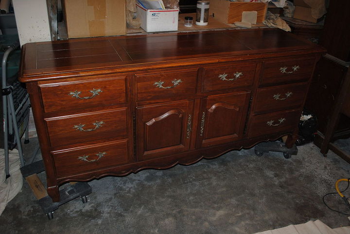 thomasville 9 drawer dresser, painted furniture, rustic furniture