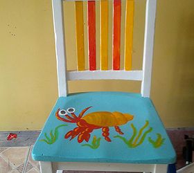crabby shack chair, painted furniture