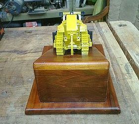 this is a dozer trophy that i made for one of my dear friends, diy, woodworking projects