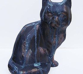 From Scary to Classy - Ceramic Cat Makeover