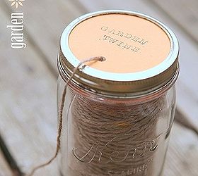 diy garden twine dispenser, crafts, gardening, wreaths, This handy jar is perfect for keeping twine from tangling
