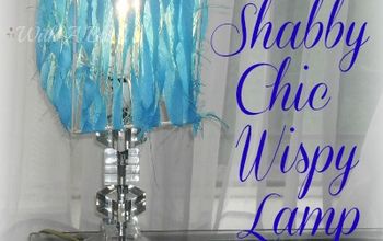 Shabby Chic Wispy Lamp {Quick Makeover}