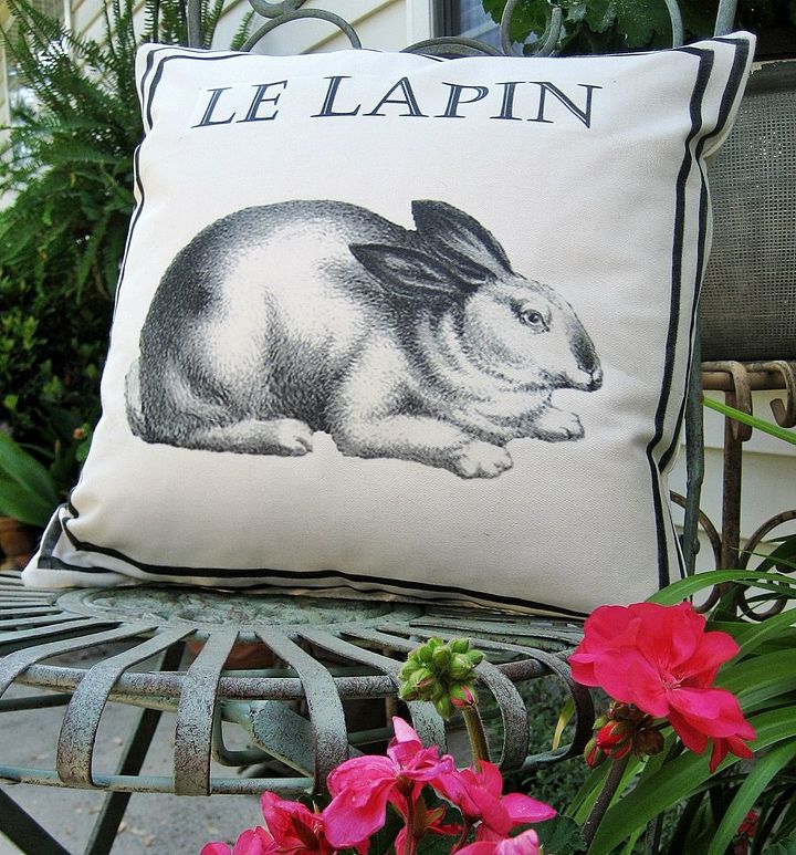 my ballard inspired french bunny pillow including free graphic, crafts, seasonal holiday decor, So versatile it s not just for spring