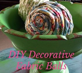 diy decorative fabric balls, crafts