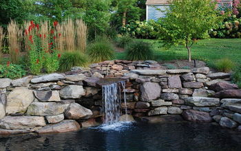 Here's the Waterfall of our Swim Pond. It is built like a pond but has a pool filtration system.