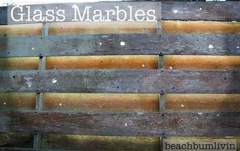 Glass Marbles in the Fence!