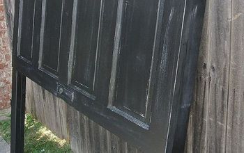 Onyx Black and Chelsea Gray Distressed 100 Yr Old Door Headboard