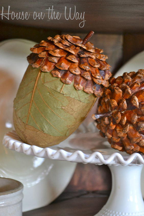 fall decor in its simplicity, seasonal holiday decor, These acorns are my favorite find