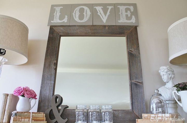 monogram french linen chalkpaint love sign amp valentine vignette, seasonal holiday d cor, valentines day ideas
