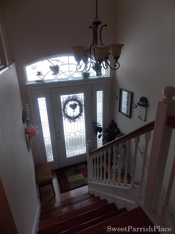 my entry way as it is right now, foyer, Looking down