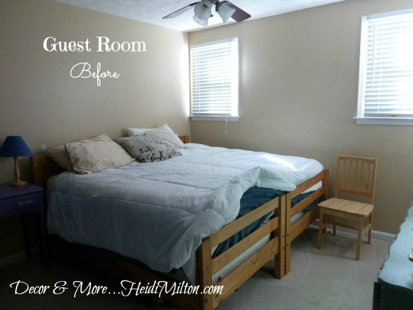 guest room reveal everything but the drapes, bedroom ideas, home decor, Before