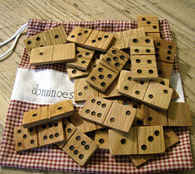 10 easy homemade and semi homemade diy christmas gifts, crafts, Wooden Dominoes