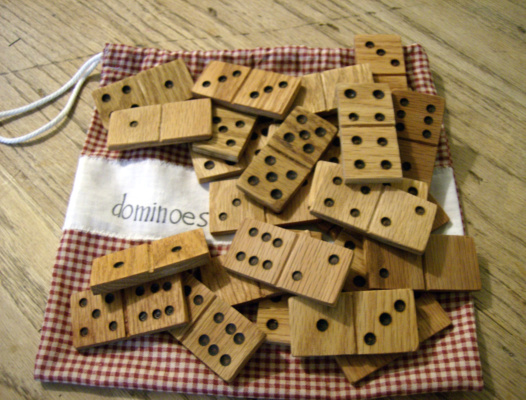 10 easy homemade and semi homemade diy christmas gifts, crafts, Wooden Dominoes
