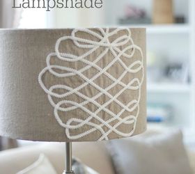 diy faux embroidered lampshade, crafts, home decor