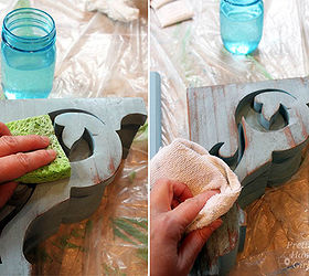 diy chippy paint technique, chalk paint, painting, Once the paint has dried it s time to start distressing