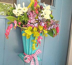 gather flowers for a may day basket, crafts, flowers, gardening, wreaths, Hang a May Basket on your door instead of a wreath