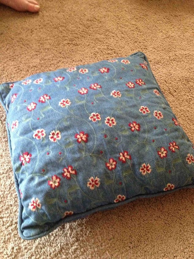 pillow cover, crafts, Before