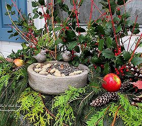 winter decorating at our fairfield home garden, flowers, gardening, seasonal holiday d cor, Winter Bird Feeder Window Box