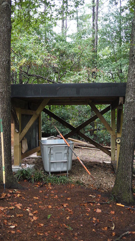 outdoor creative center made from re purposed materials, diy, outdoor living, woodworking projects