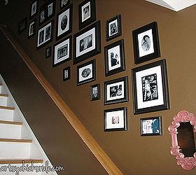 oil rubbed bronze spray paint so many uses, painting, Gallery wall I created with thrift store frames cheaply sprayed to match with ORB