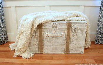 Travel Trunk Chalk Paint Makeover