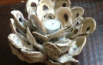 Making A Oyster Shell Candle Holder