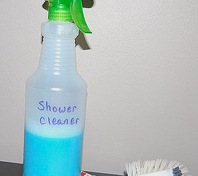 homemade shower cleaner earthday, bathroom ideas, cleaning tips, go green