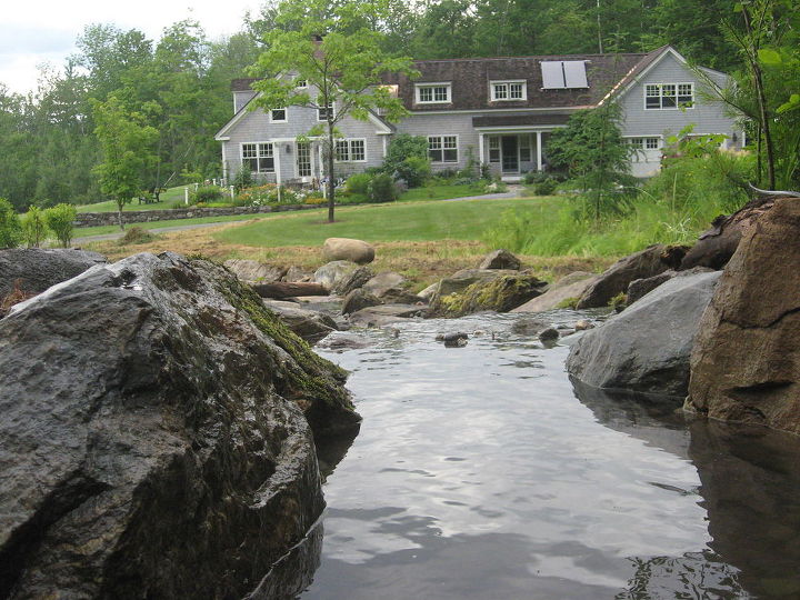 from drainage ditch to 175 waterfall lyme nh, outdoor living, ponds water features, from drainage ditch to 175 waterfall Lyme NH