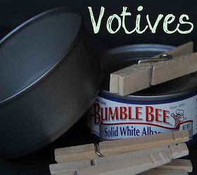 clothes pin votives, crafts, outdoor living