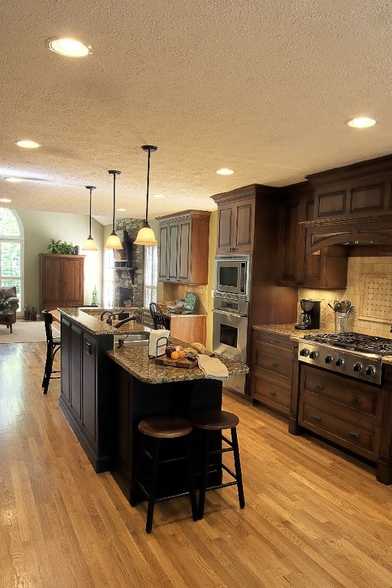 here is a recent galley kitchen renovation including a custom island and tile, home improvement, kitchen backsplash, kitchen design, kitchen island, tiling