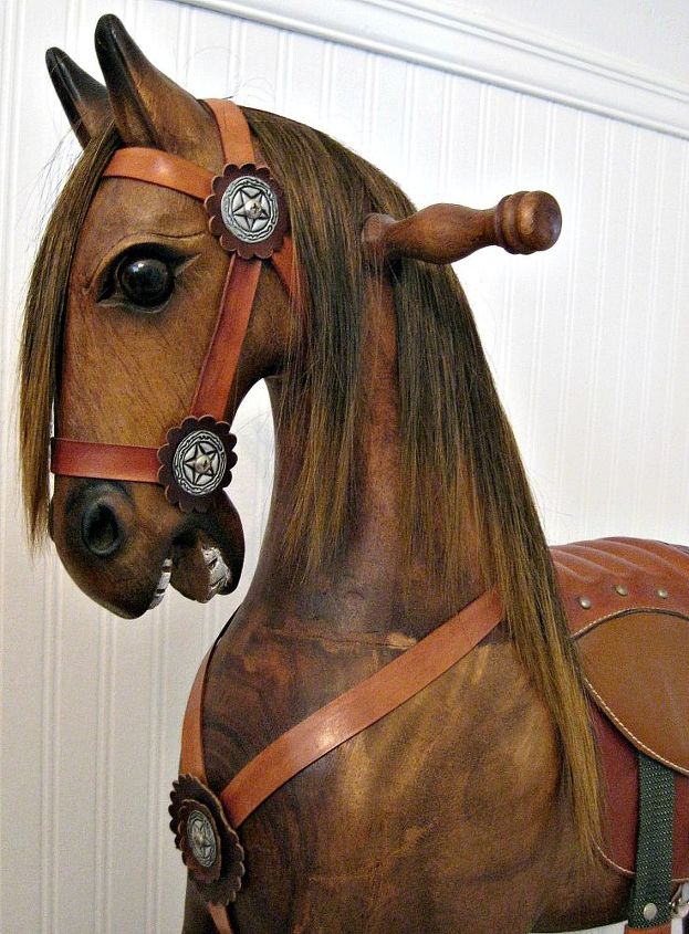 please help me pinpoint age origin of this wooden rocking horse