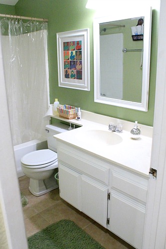 repainting bathroom cabinets quick and easy, bathroom ideas, kitchen cabinets, painting, After