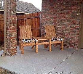 Double Adirondack Chair and Table