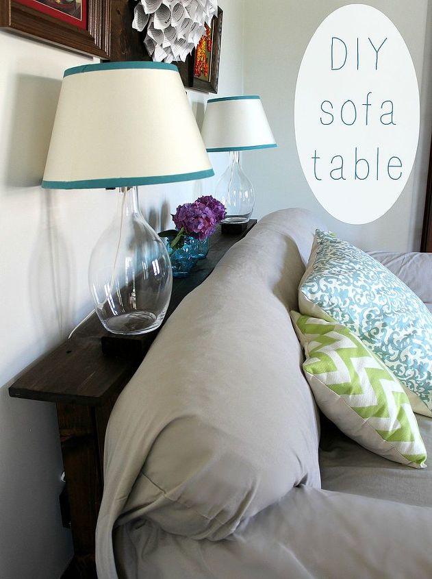 simple diy sofa table tutorial, diy, how to, painted furniture, woodworking projects