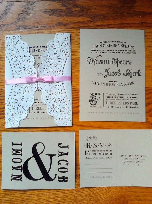 do a wedding invitation by yourself, crafts, Very Stylish Wedding Invitation