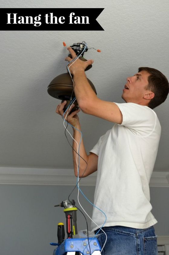 how to install a ceiling fan, diy, electrical, home maintenance repairs, how to, hvac