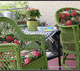 my favorite outdoor seating area it started with repainting the porch then i, outdoor living, porches, Love how the wicker rockers turned out