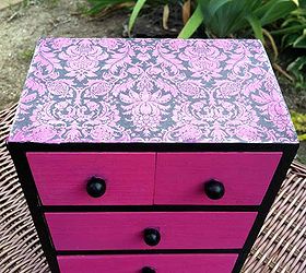 chest makeover, crafts, decoupage, painting, After view 1