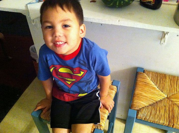 my stools, home decor, painted furniture, my superman